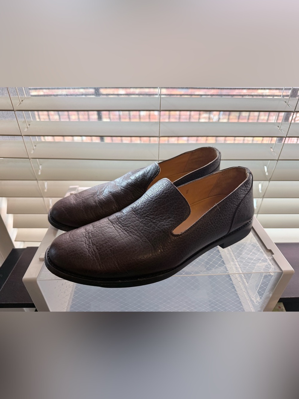 Tecovas The Monterrey slip-on loafers in Hickory Bison